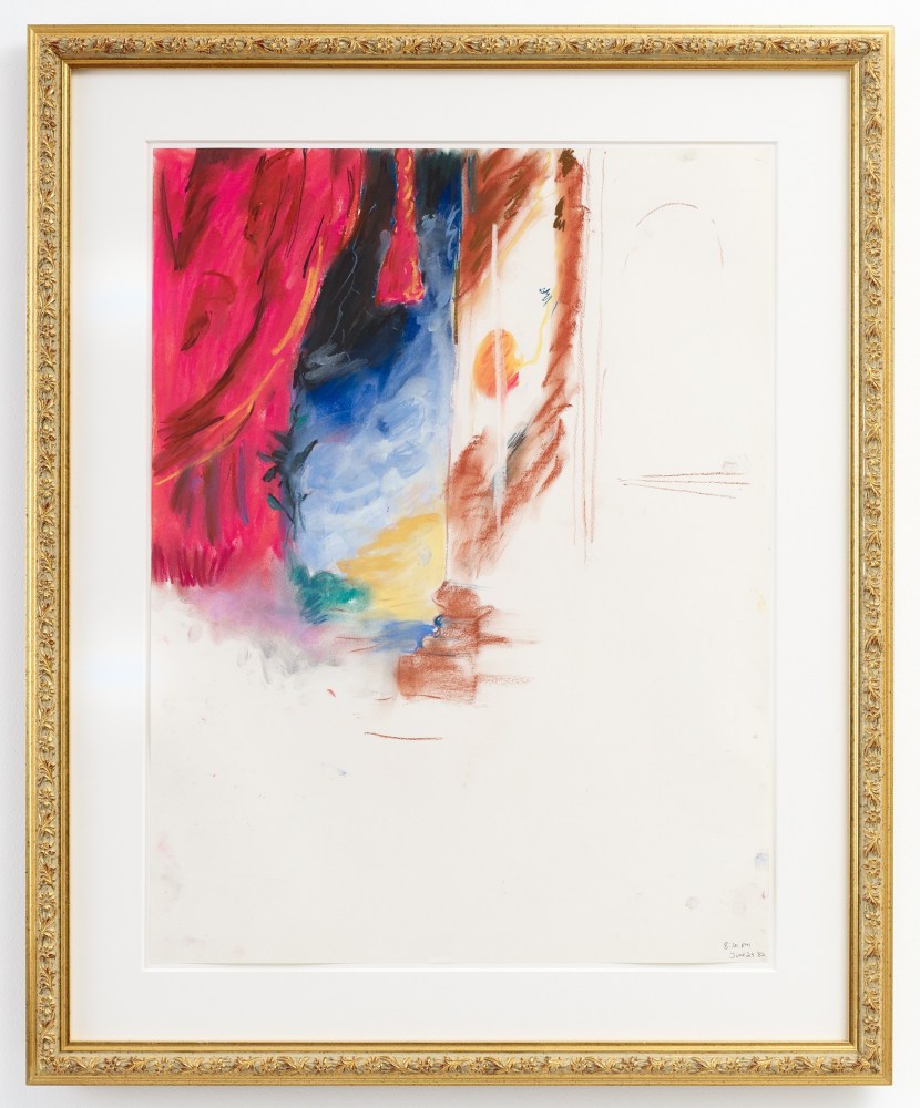 VIEW OF PARK WITH DRAPERY, TASSEL + MARBLE COLUMN MAYBE DOBSON&amp;nbsp;

1982

Pastel on paper

Sheet 56 x 42.5 cm / 22 x 16 3/4 inches

Frame 73 x 59.5 x 2.5 cm / 28 3/4 x 23 1/2 x 1 inches

KILIM48342