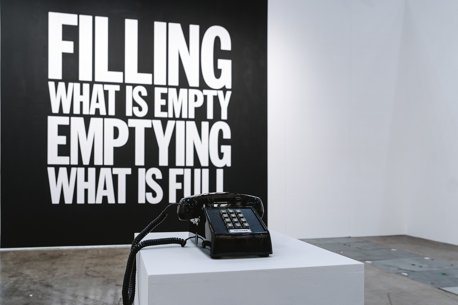 Installation view, John Giorno, Dial-A-Poem, Art Busan, Busan, 2024