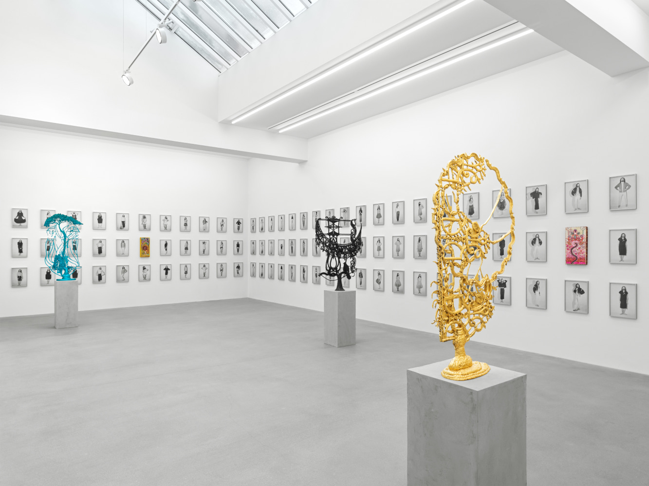 Installation view of works by Chuck Nanney and Joel Otterson