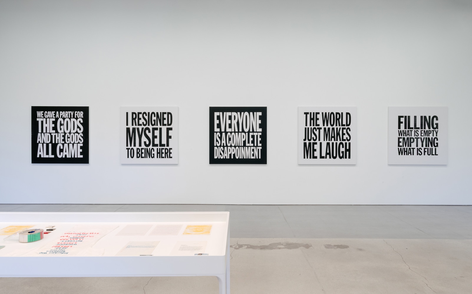 Installation view, John Giorno, No Nostalgia, Marciano Art Foundation, Los Angeles, 2025