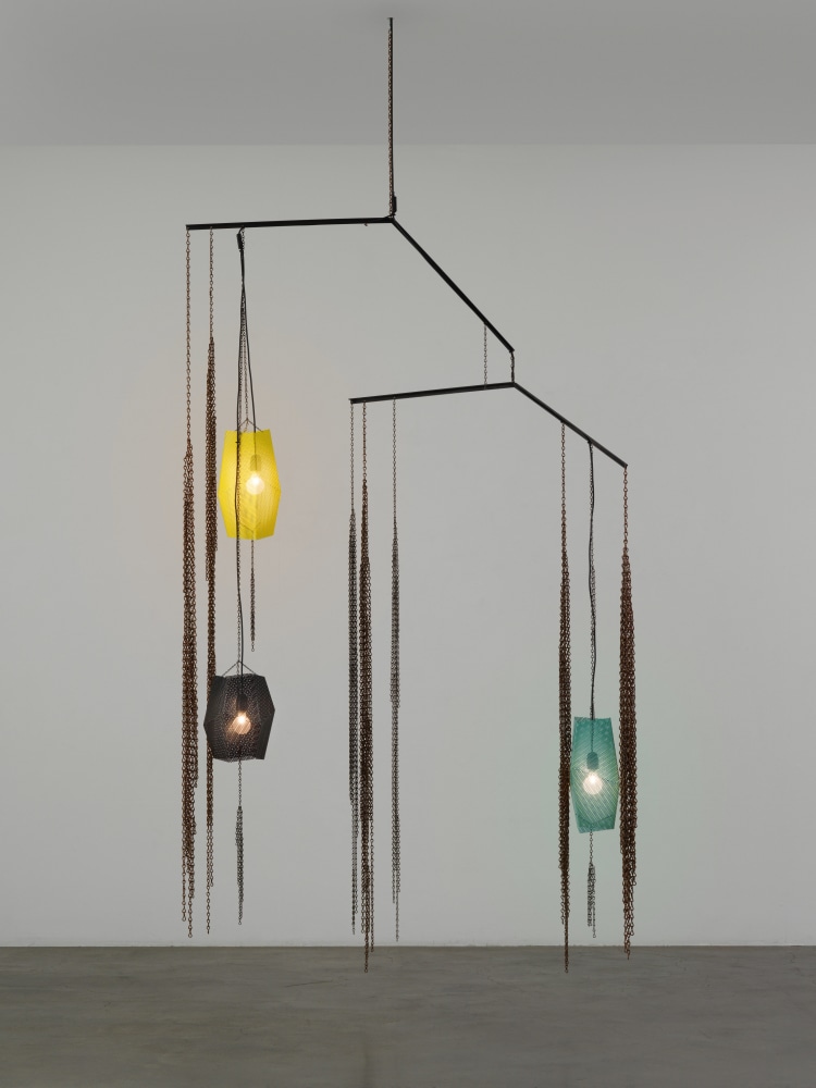 Hanging sculpture by Martin Boyce