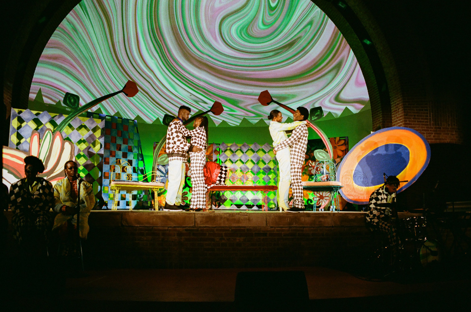 installation view of performance