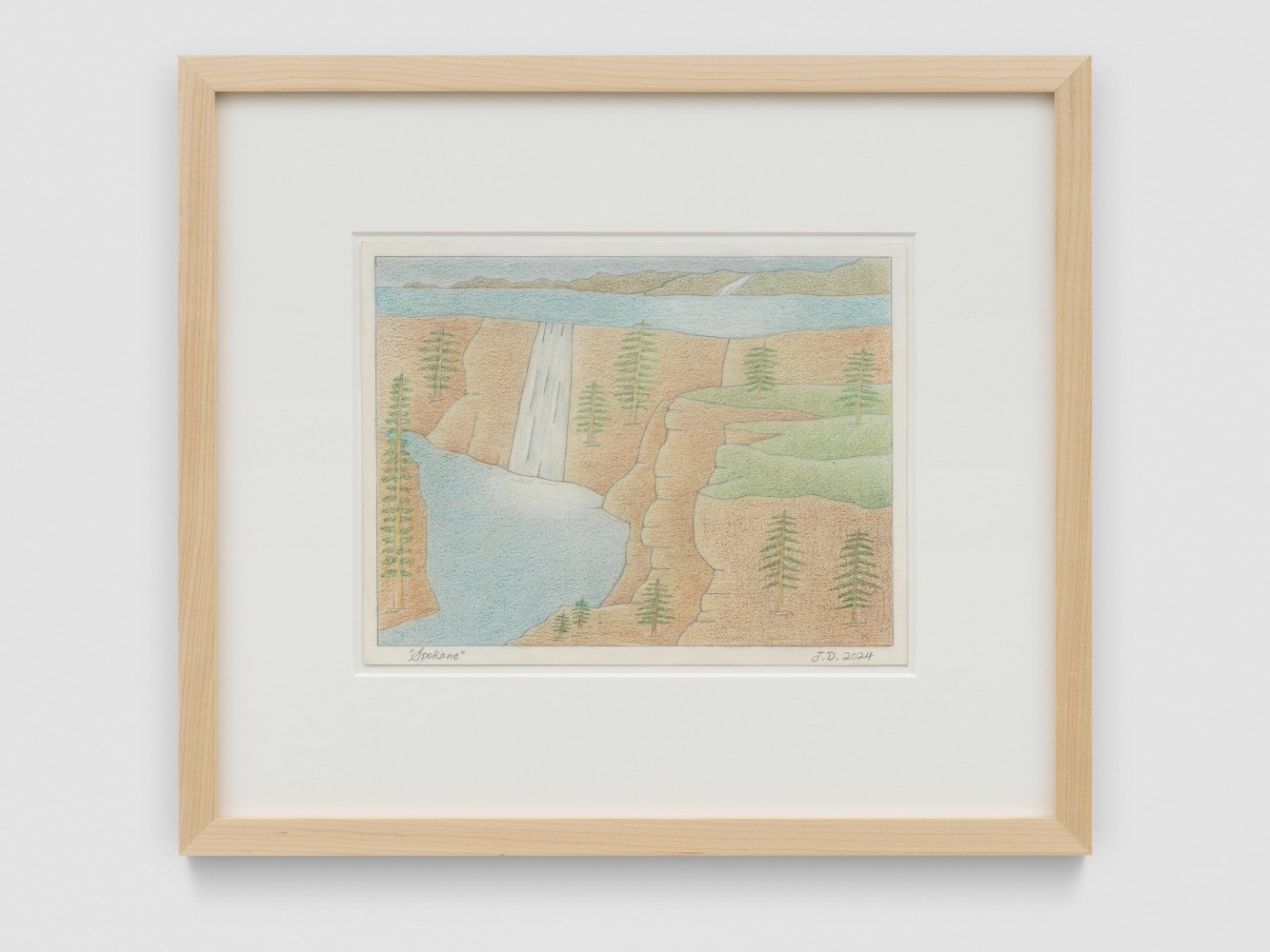 Spokane

2024

Colored pencil and graphite pencil on Arches hot press paper

Sheet 18 x 23 cm / 7 x 9 in

Frame 33.5 x 38.5 x 3 cm / 13 1/4 x 15 1/8 x 1 1/8 in

&amp;copy; John Dilg