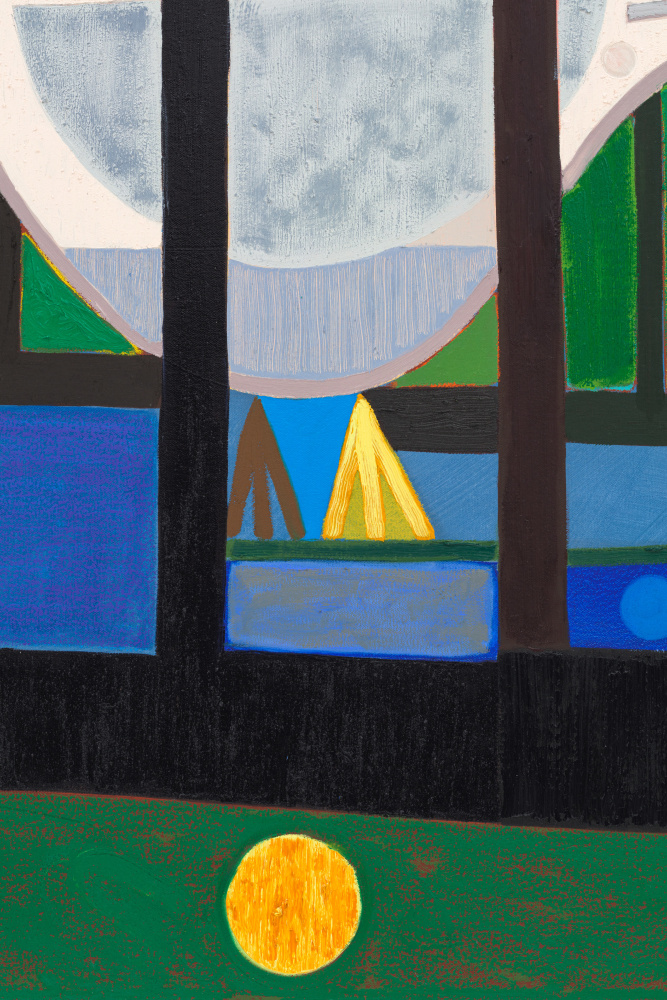 Details of painting by Austin Eddy