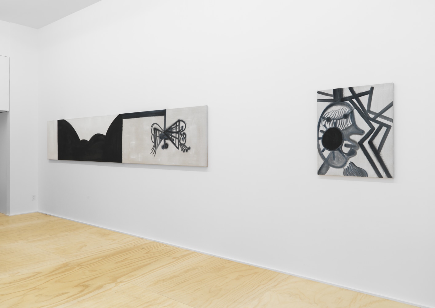 Installation view of Tobias Pils paintings exhibition