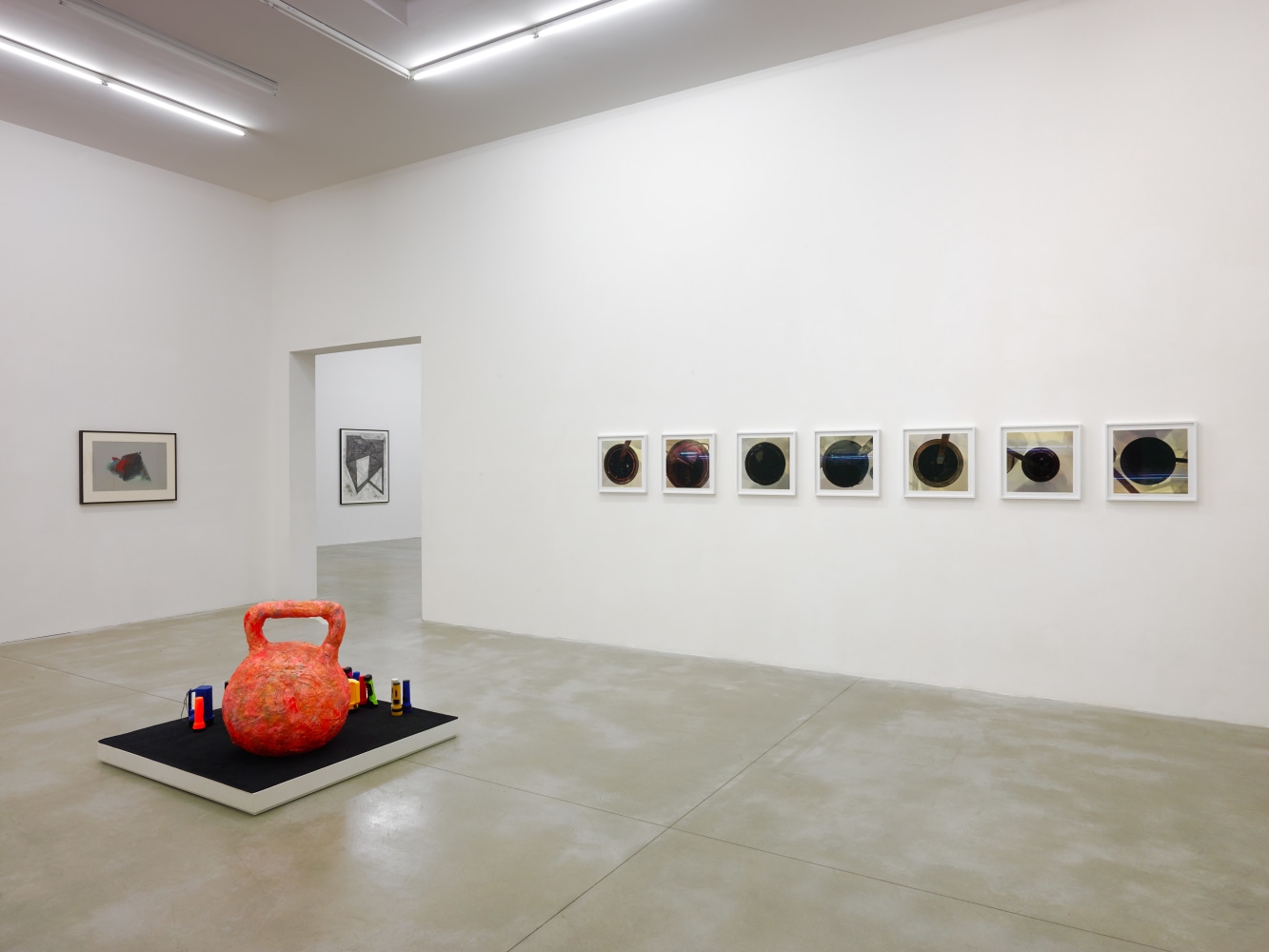 Installation view of works by various artists