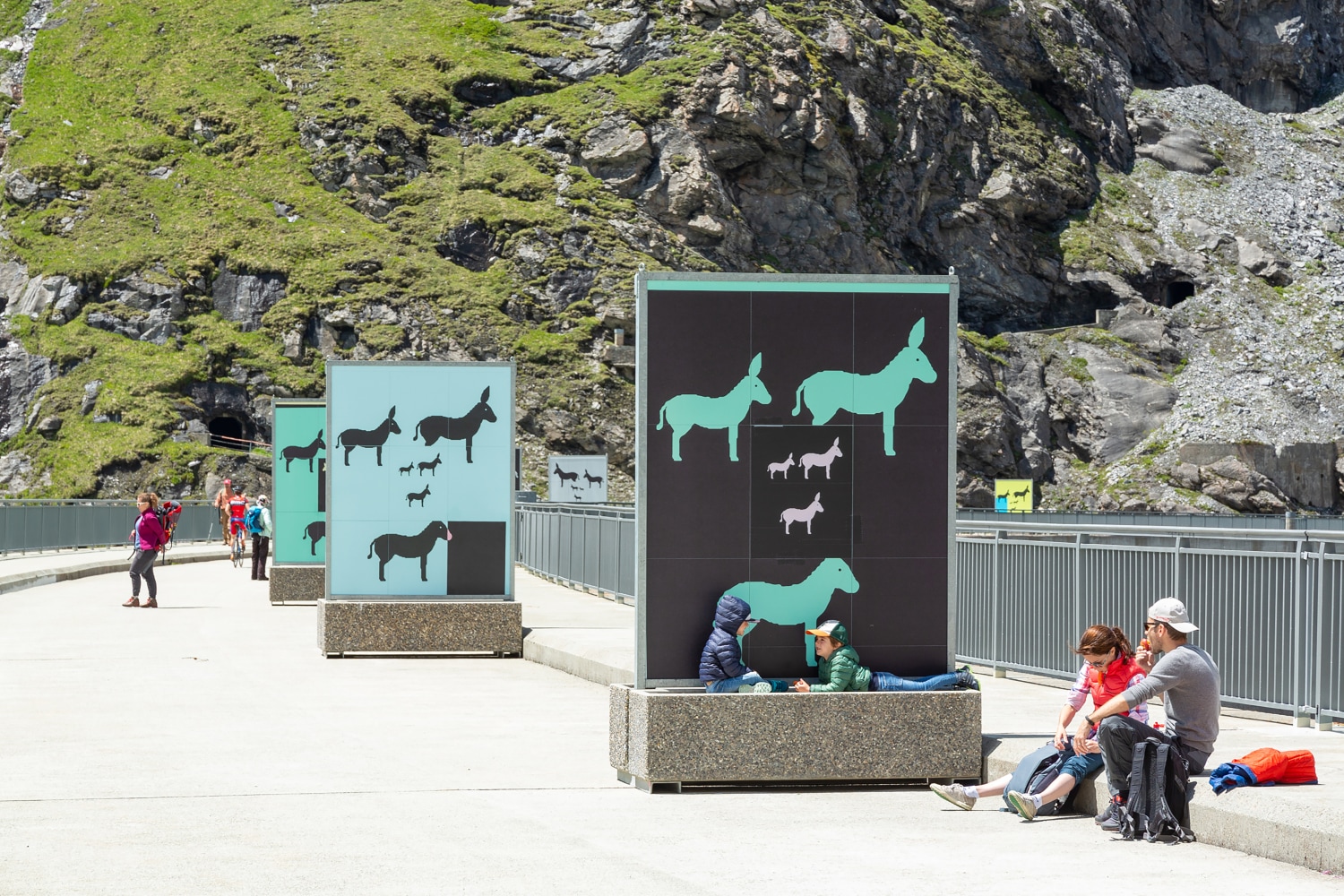 Installation view of works by Valentin Carron