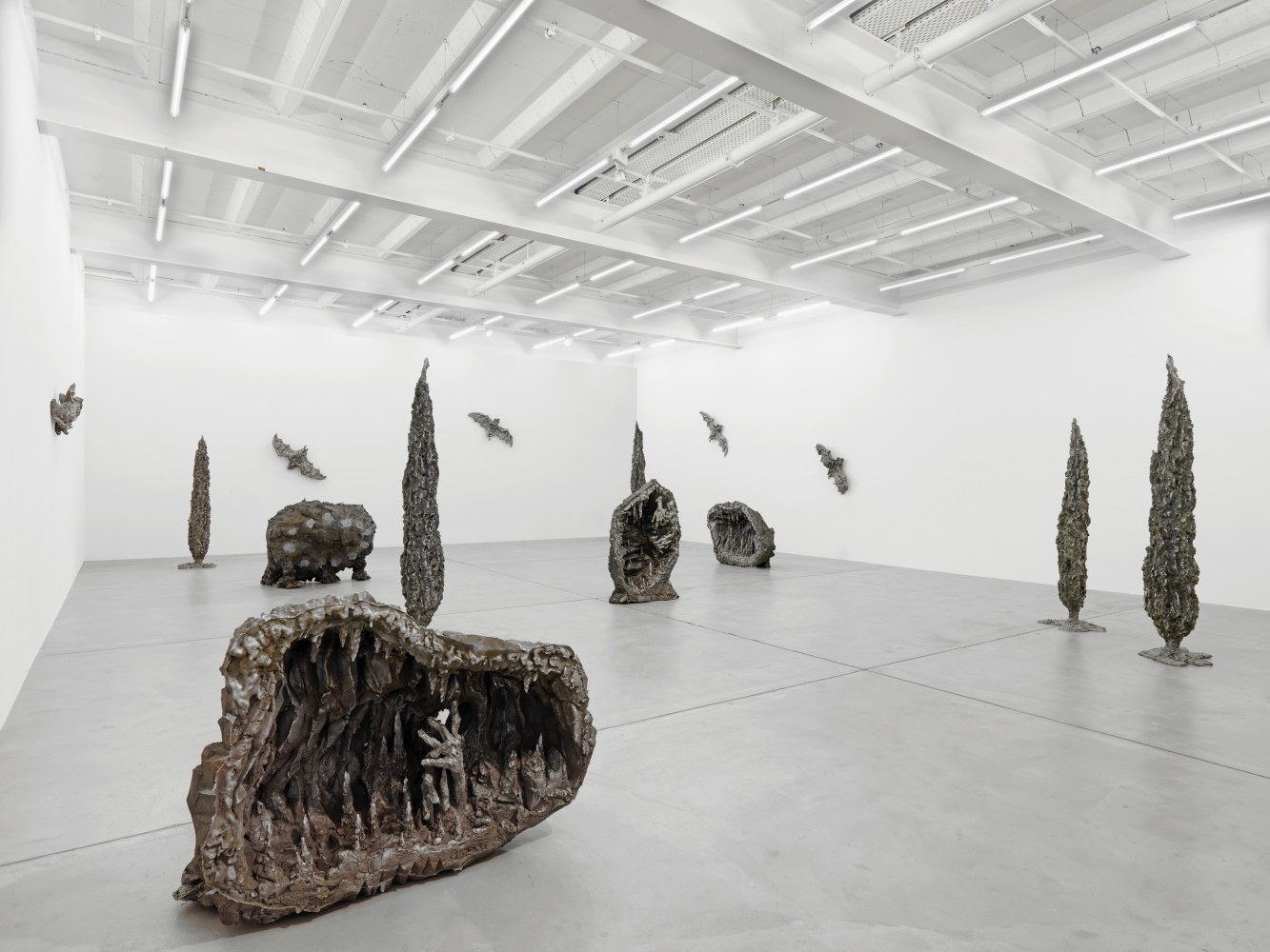 Installation view of Jean-Marie Appriou sculpture exhibition