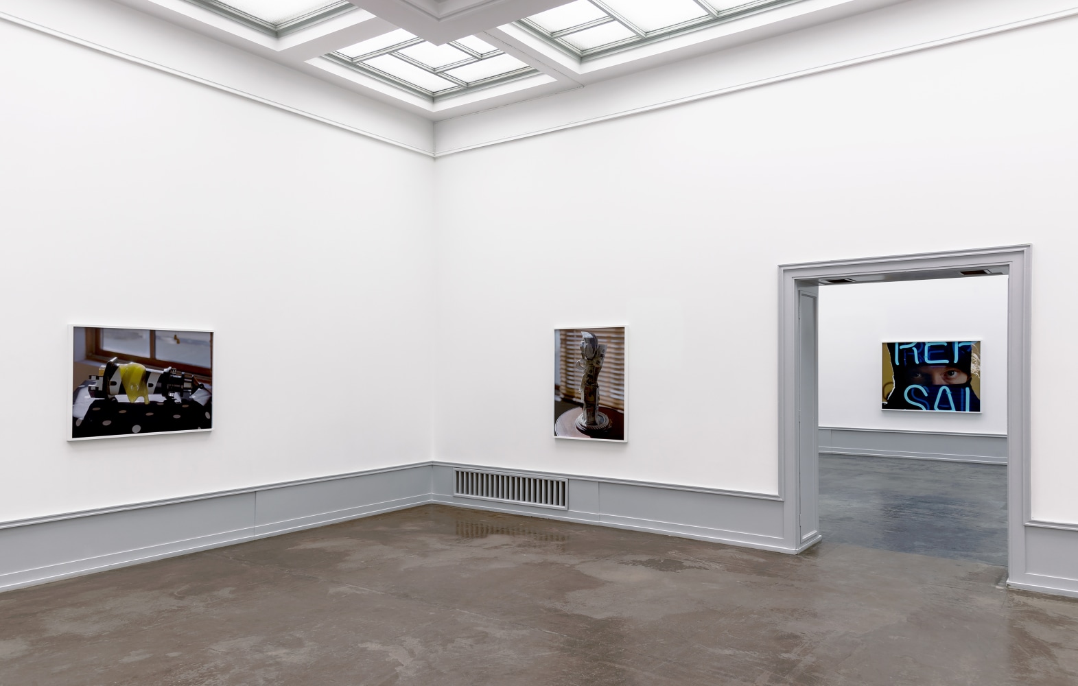 Installation view of photographies by Torbjørn Rødland