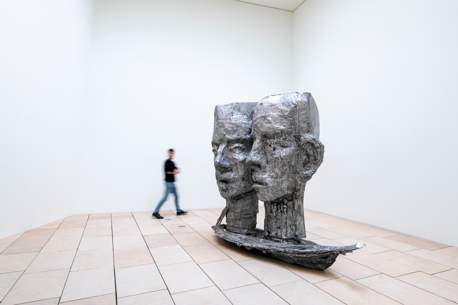 Installation view of sculpture by Jean-Marie Appriou