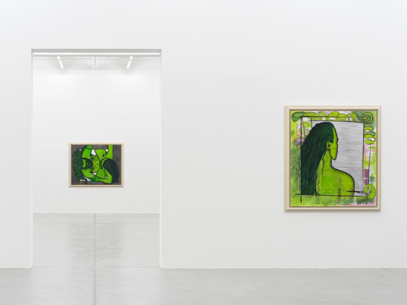 Installation view, Carroll Dunham,&amp;nbsp;Qualiascope Paintings and&amp;nbsp;Related&amp;nbsp;Drawings, Galerie Eva Presenhuber, Maag Areal, Zurich, 2021&amp;ndash;2022