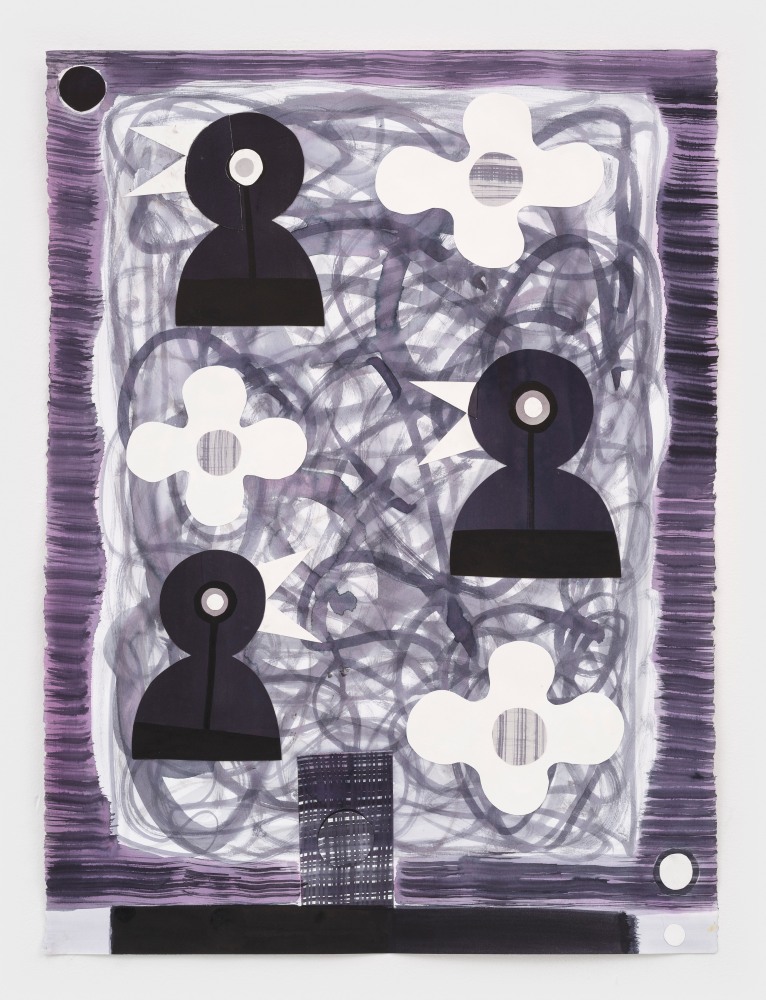 Telephone.

2023

Ink, cut paper on paper

Sheet 76 x 56.5 cm / 30 x 22 1/4 in

Frame 89.5 x 70.5 x 3.5 cm / 35 1/4 x 27 3/4 x 1 3/8 in

&amp;copy; Austin Eddy