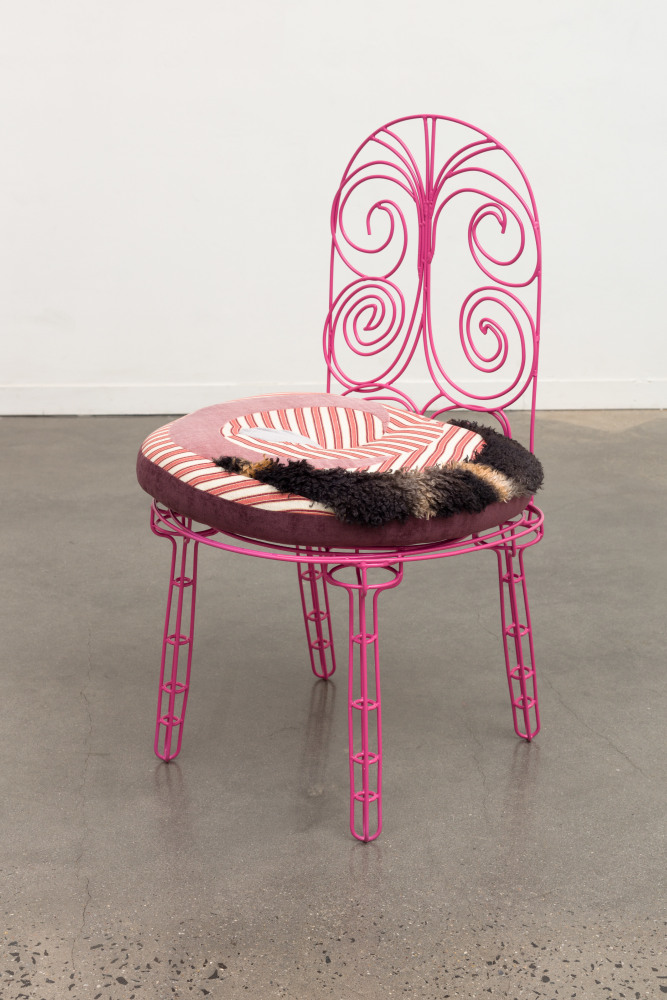 furniture sculpture of a chair by Tschabalala Self