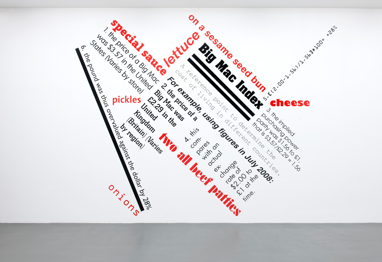 Installation view of sculptures by Angela Bulloch