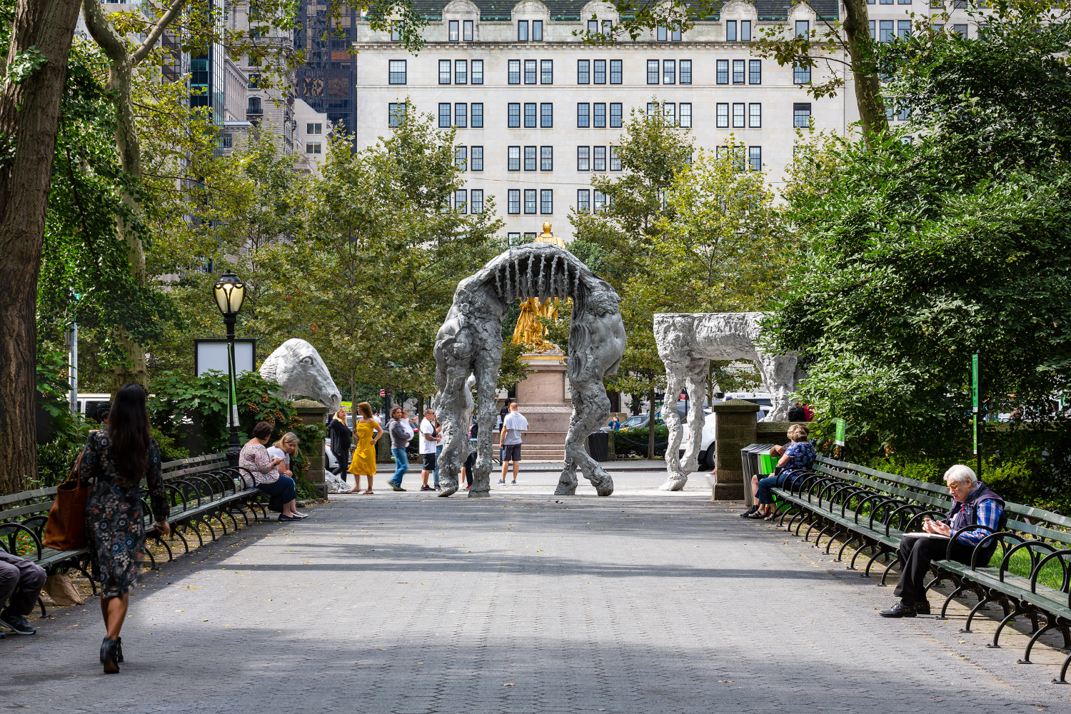 Installation view of sculptures by Jean-Marie Appriou