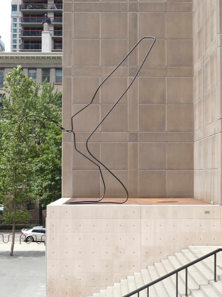 Installation view of sculptures by Mark Handforth