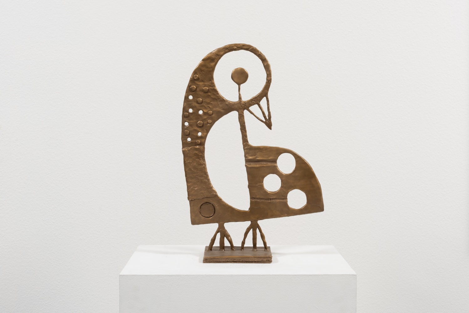 bronze sculpture of a bird by Austin Eddy