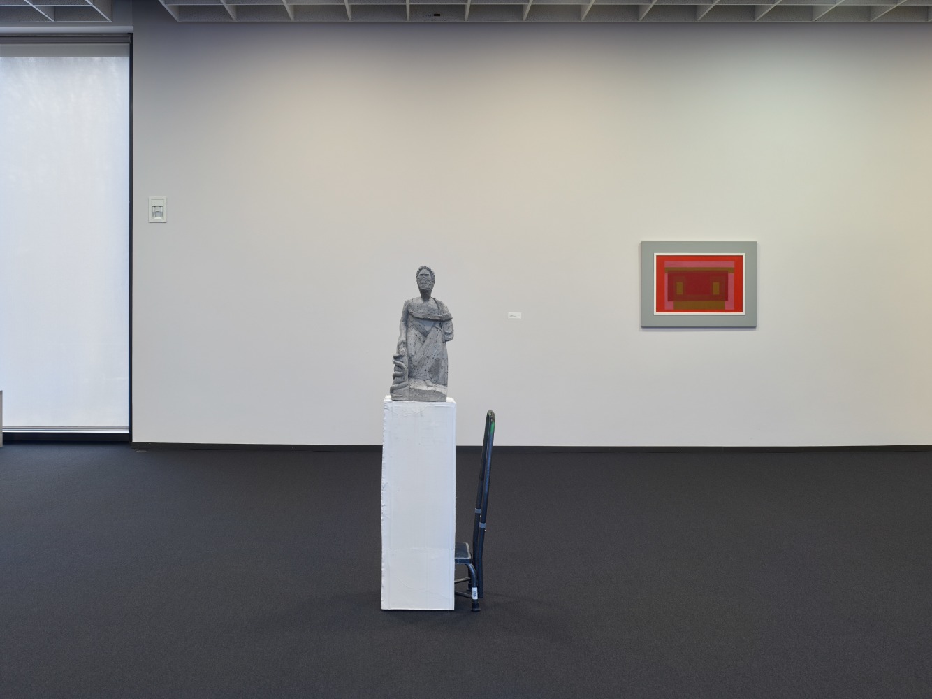 Installation views of works by Bernhard Fuchs, Justin Matherly, Tobias Pils