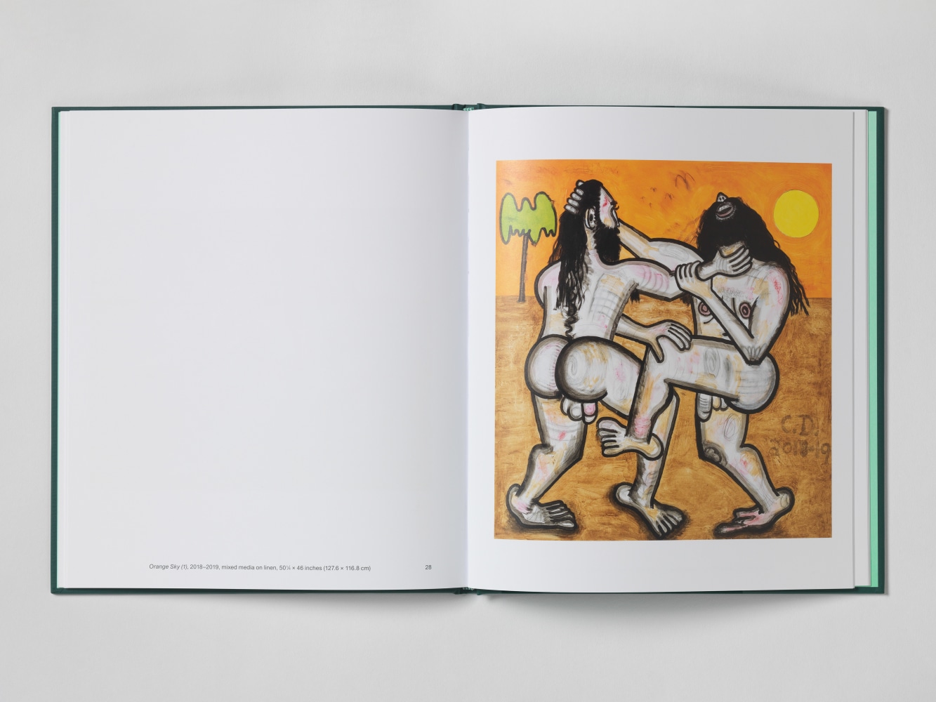 Image of Carroll Dunham Green Evening, Clouds, Orange Sky, Red Ending, Blue Ending publication