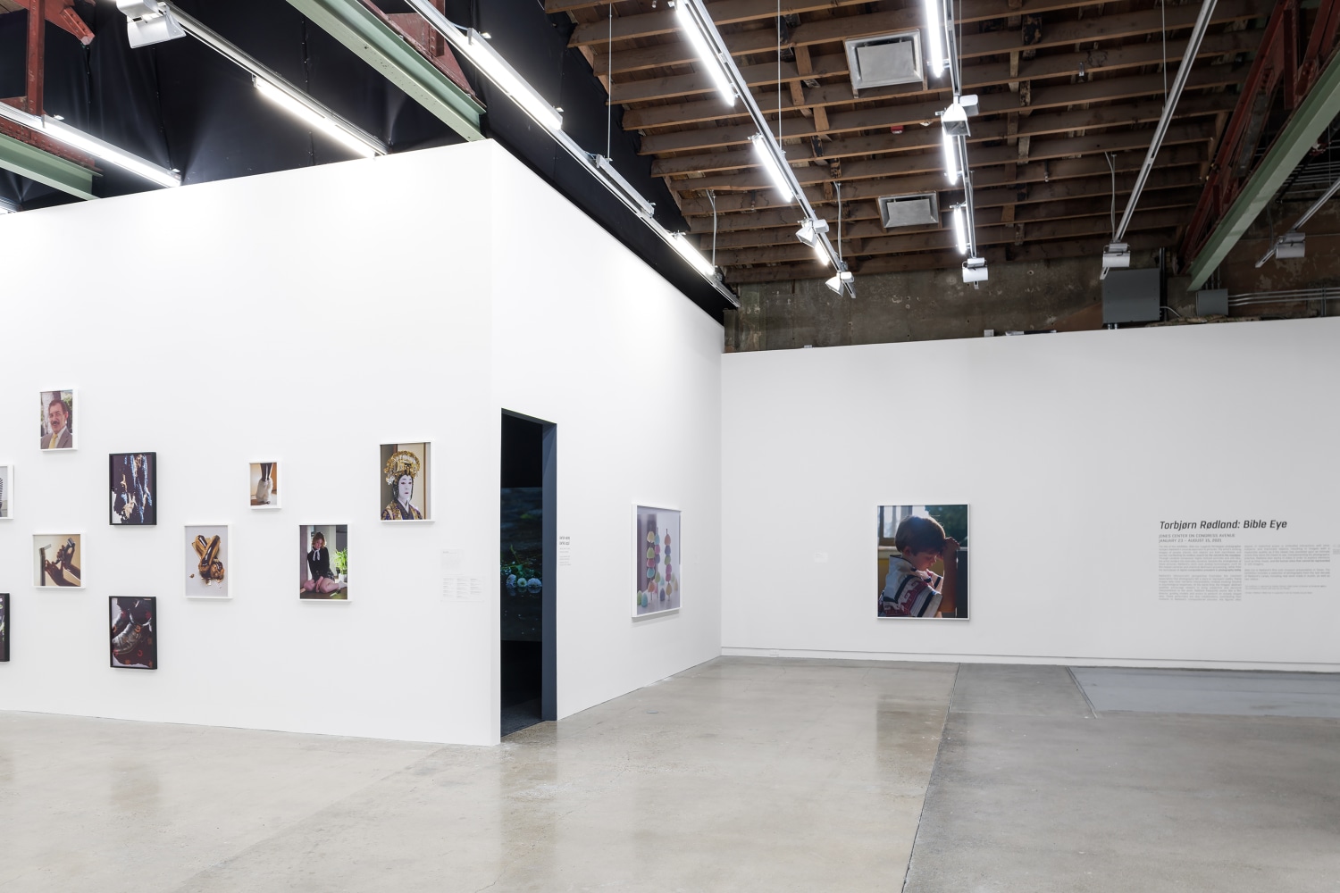 Installation view of photographies by Torbjørn Rødland