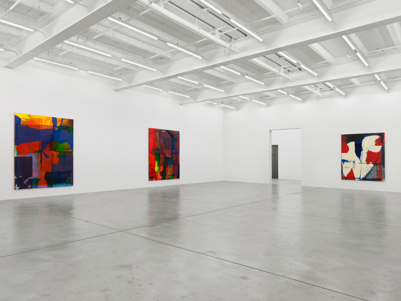 Installation view of Alex Hubbard paintings exhibition