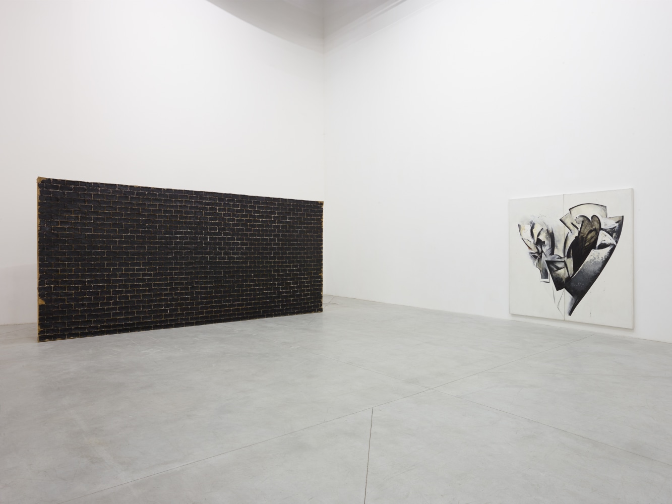 Installation view of works by various artists