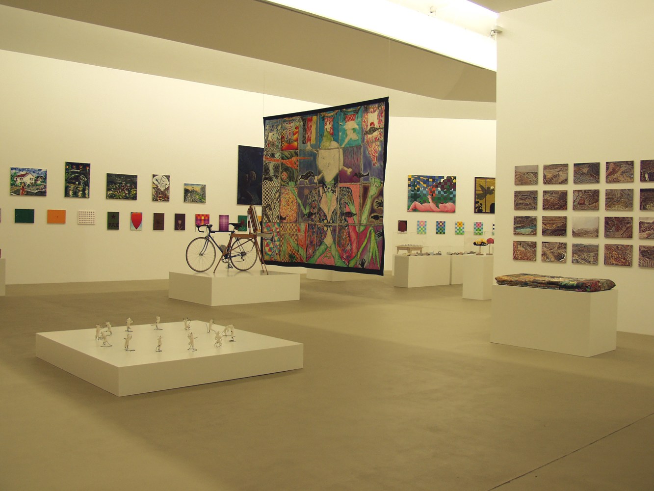 Installation view of works by Jean-Frédéric Schnyder