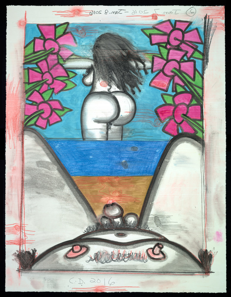 monotype by Carroll Dunham