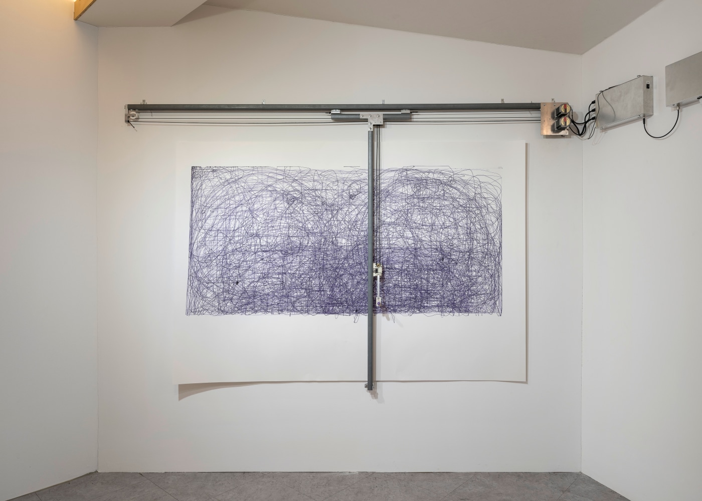 Installation view, Angela Bulloch, Drawing Machine, 15th Gwangju Biennale, Gwangju, 2024