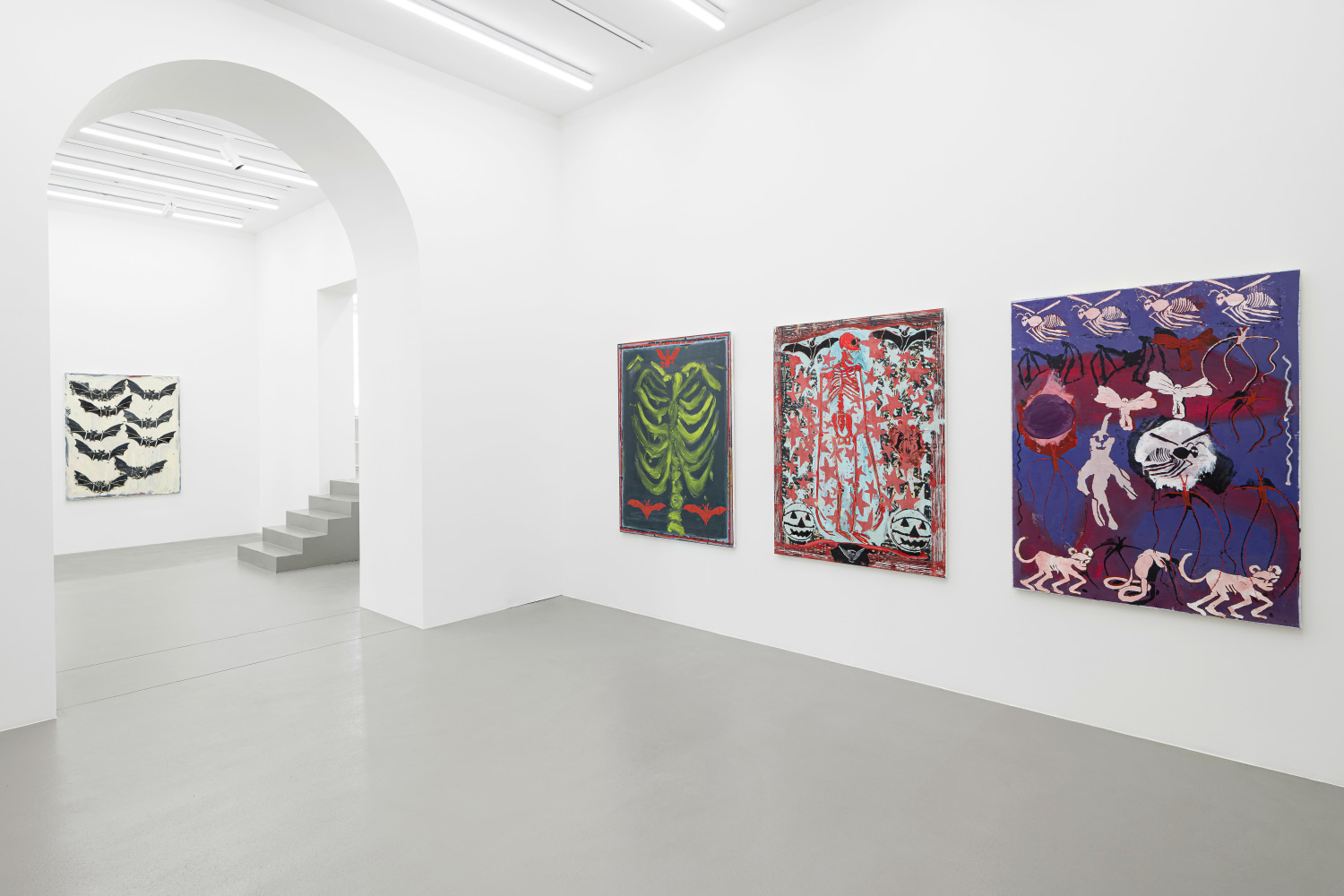 Installation view, Josh Smith, Studio News, Galerie Eva Presenhuber, Vienna, 2024