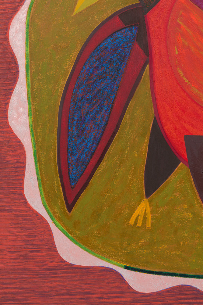 detail of painting by Austin Eddy