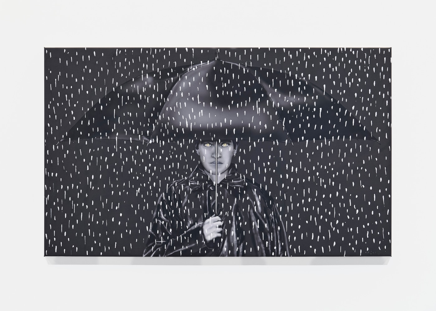 Cats and Dogs 

2025

24k gold leaf, nail polish remover, ink on PVC

90 x 150 cm / 35 3/8 x 59 in

&amp;copy; Louisa Gagliardi