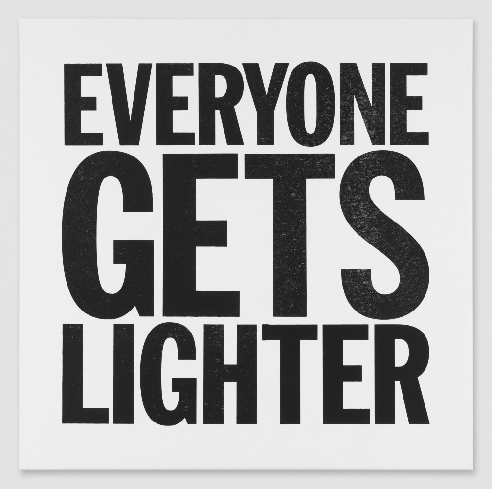 John Giorno, EVERYONE GETS LIGHTER, 2012