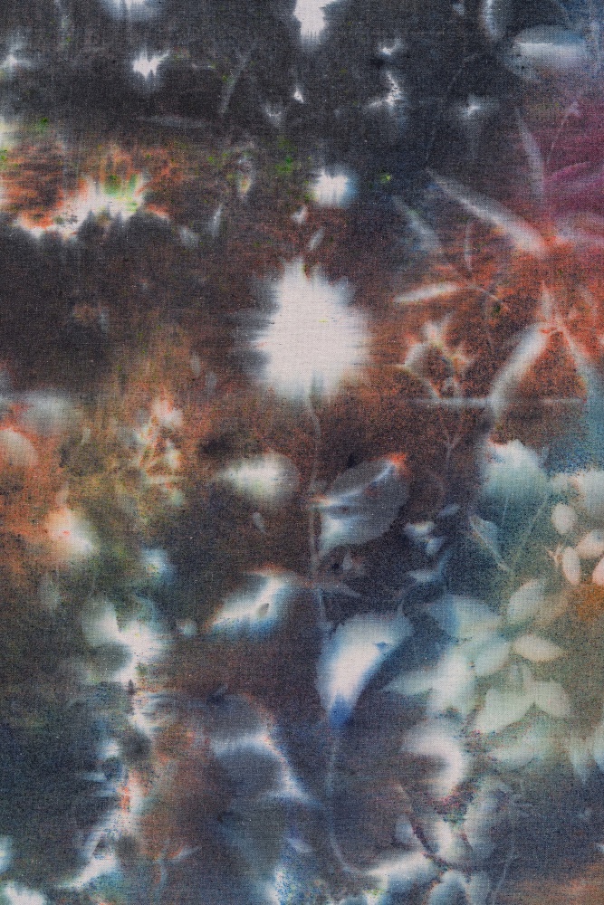 Painting by Sam Falls