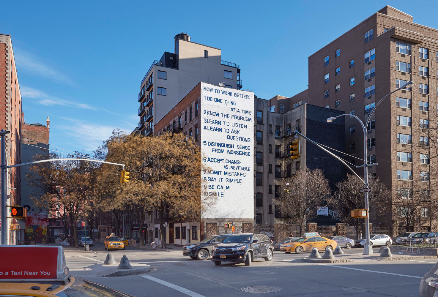 Installation view of public installation by Peter Fischli David Weiss