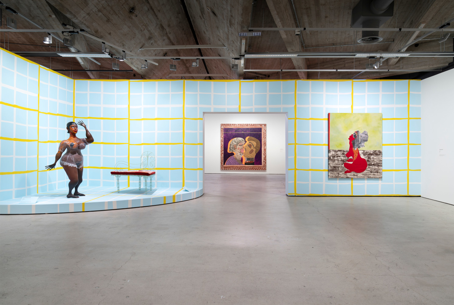 Installation view, Tschabalala Self, Around the Way, EMMA, Espoo, 2024