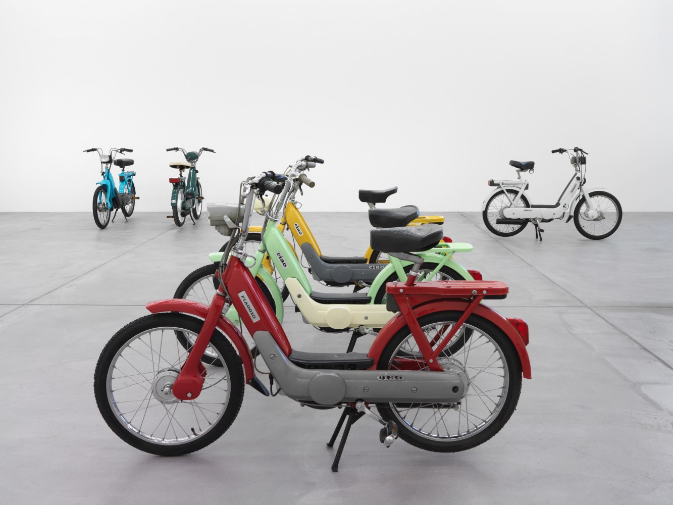 Installation view of Valentin Carron sculpture exhibition