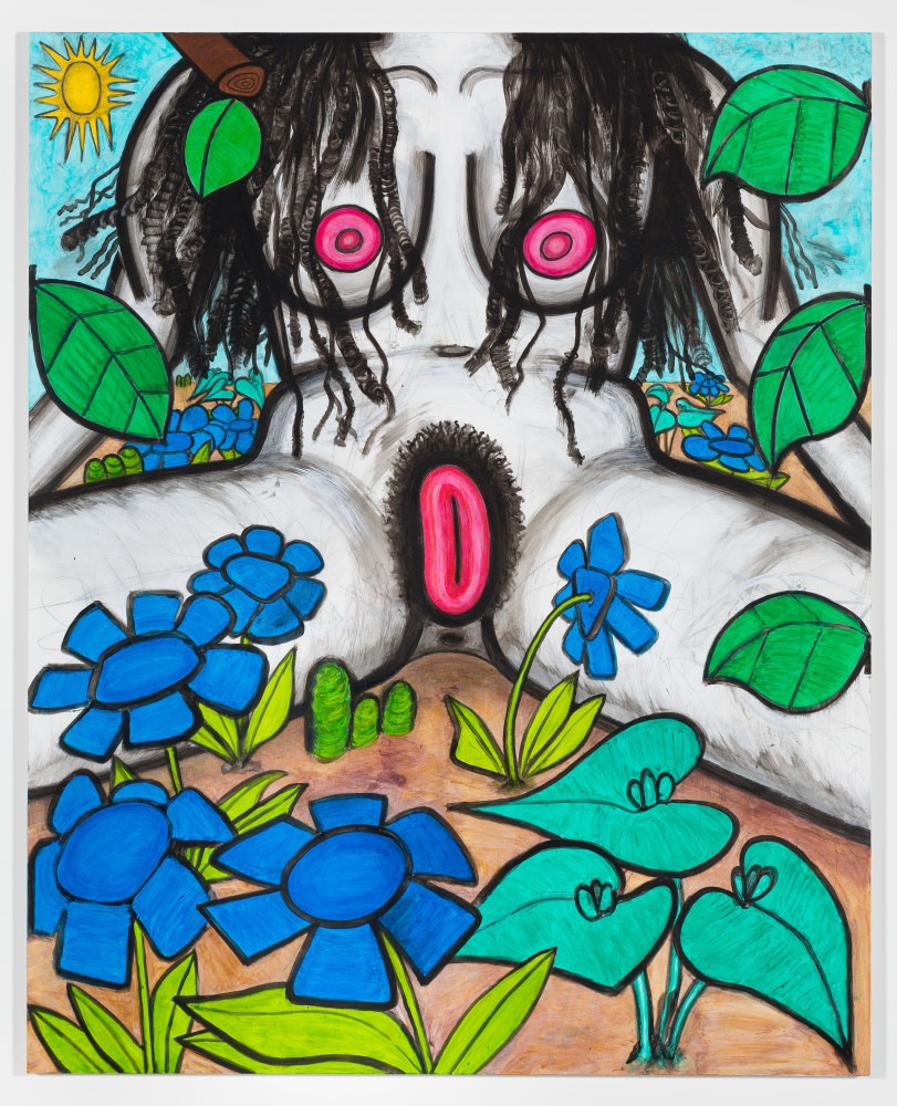 Painting by Carroll Dunham