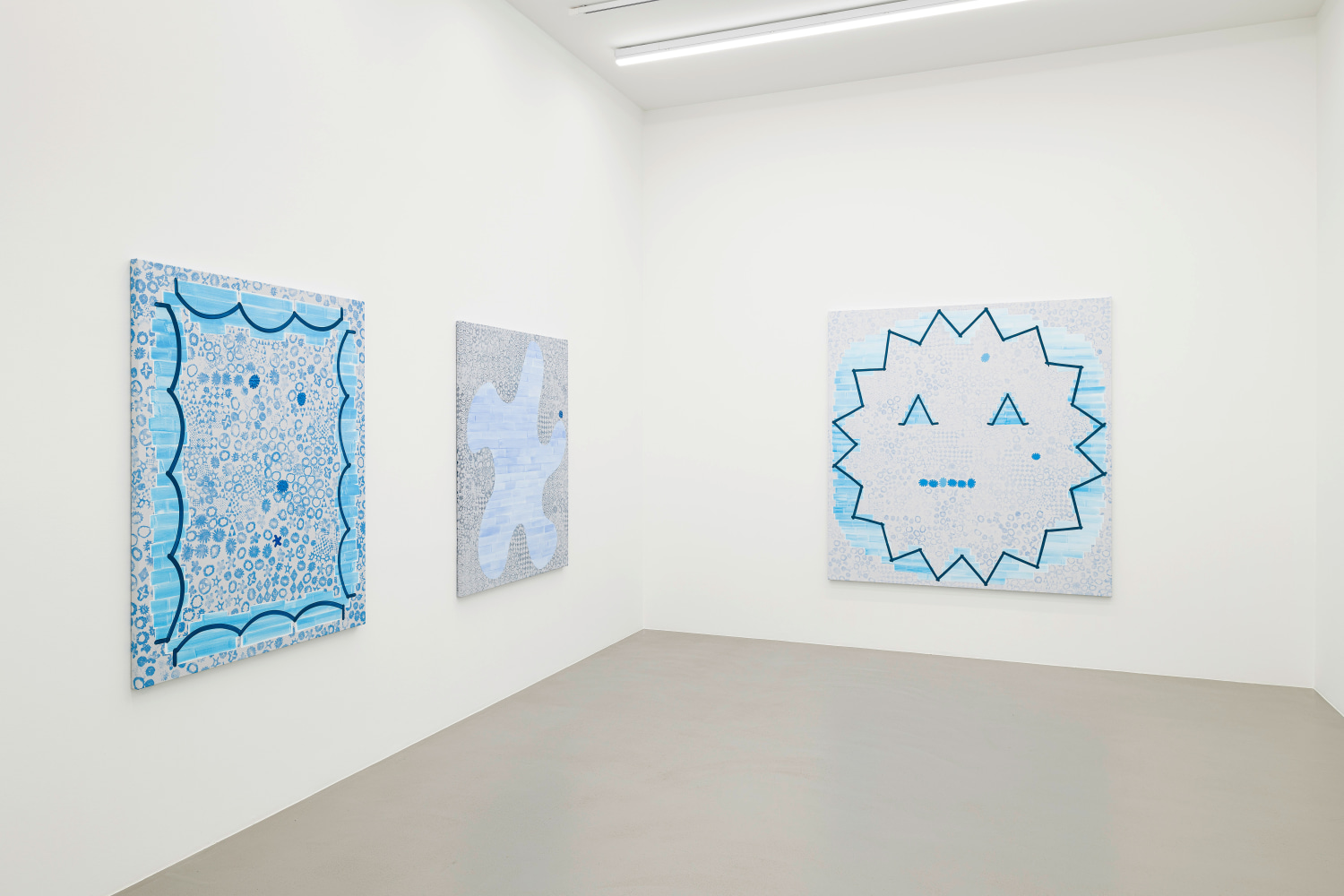 Installation view, Amy Feldman, Good Fortune, Galerie Eva Presenhuber, Vienna, 2025