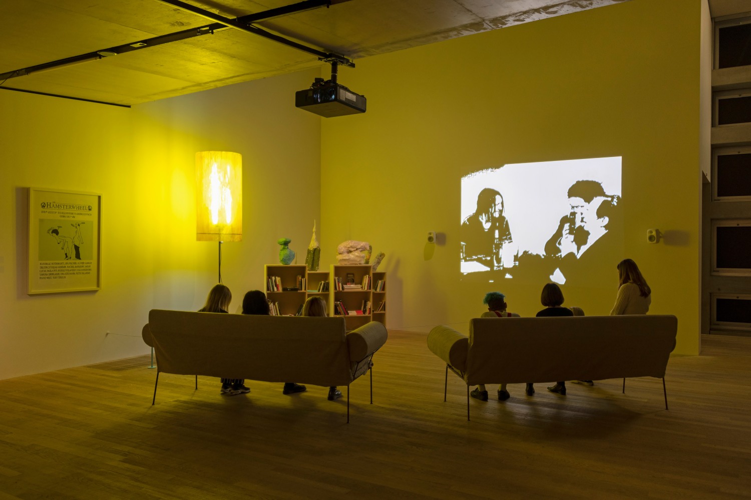 Installation view of works by Franz West