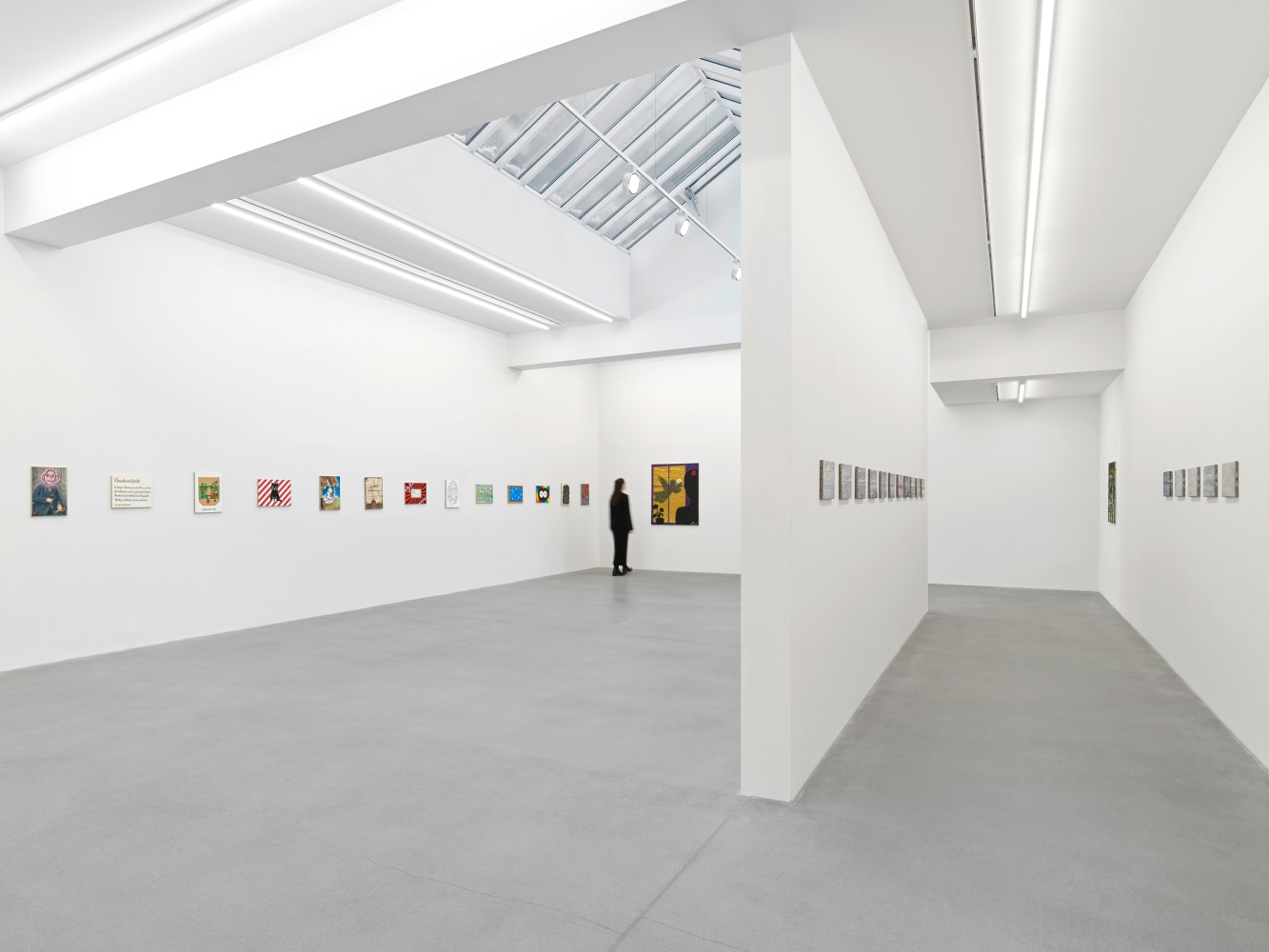 Installation view, Jean-Fr&amp;eacute;d&amp;eacute;ric Schnyder,&amp;nbsp;&amp;OElig;L AUF LEINWAND, Galerie Eva Presenhuber, Waldmannstrasse, Zurich, 2024