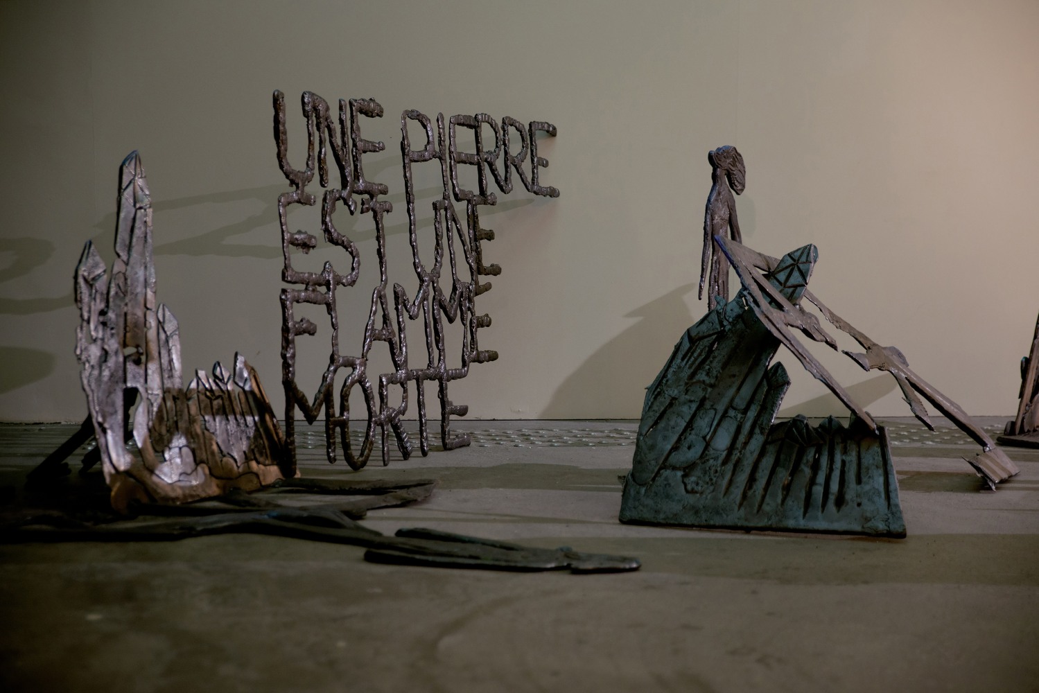 Installation view of sculptures by Jean-Marie Appriou