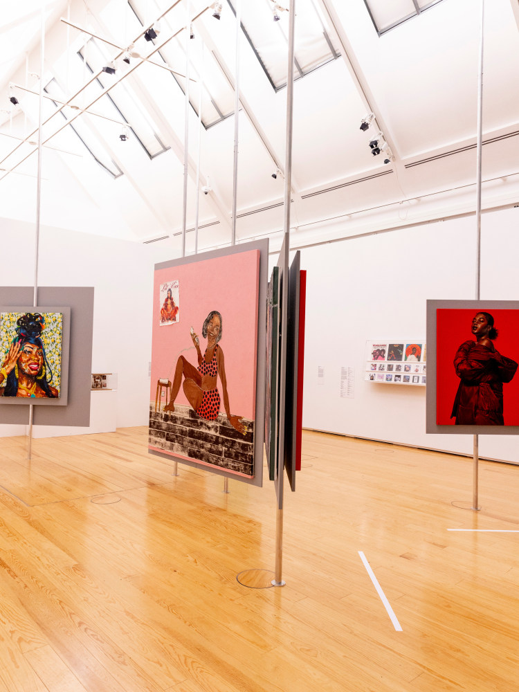 Installation view, Tschabalala Self, The Culture, Schirn Kunsthalle, Frankfurt, 2024
