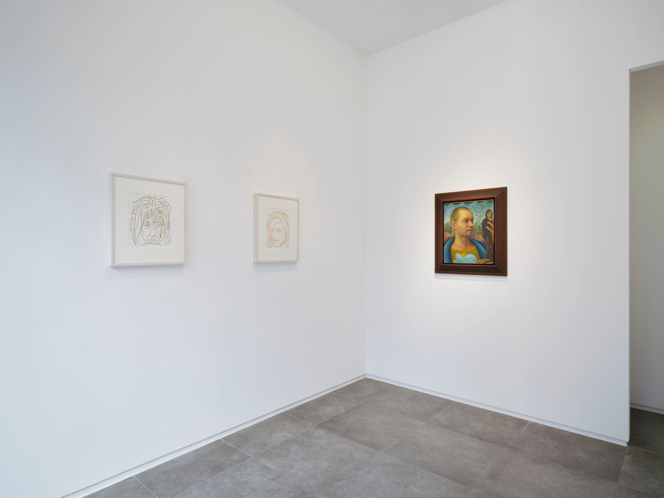 Installation view, Steven Shearer, Wools and Effigies, Galerie Eva Presenhuber x P21, Seoul, 2025