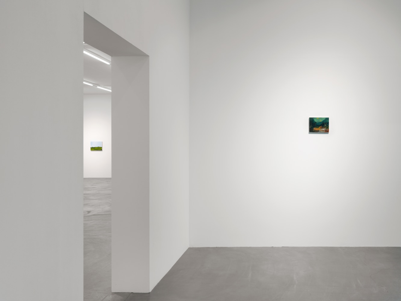 Installation view of Karen Kilimnik paintings exhibition