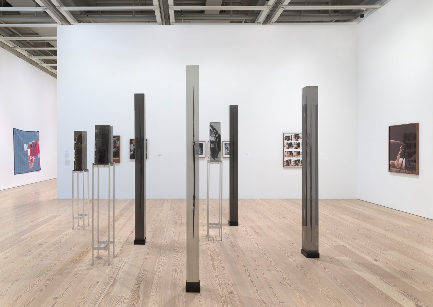 Installation view of sculptures by Matthew Angelo Harrison