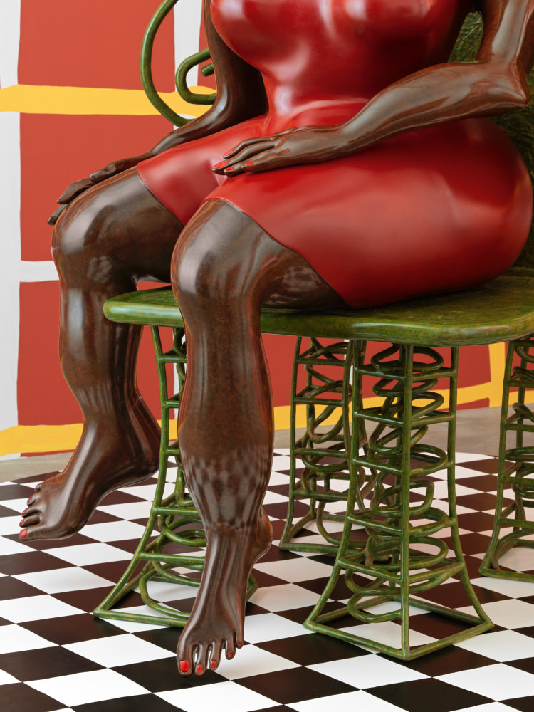 Work by Tschabalala Self