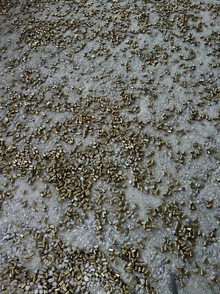 Installation view of sculpture by Matias Faldbakken