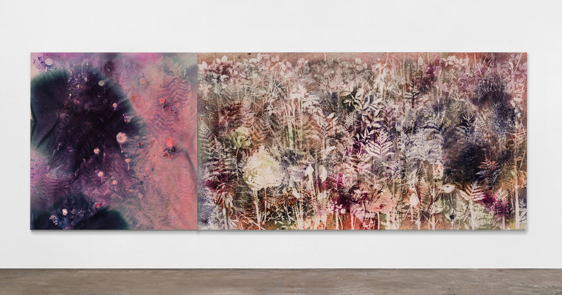 Sam Falls  Night Rain, Morning Mist (Autumn) 2020  Pigment on canvas