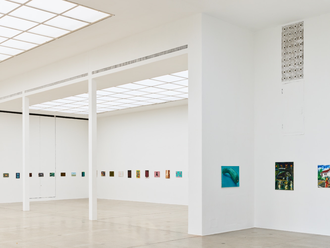 installation view of works by Jean-Frédéric Schnyder